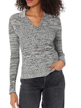 Club Monaco Mix Stitch Johnny polo style sweater size XL like new condition